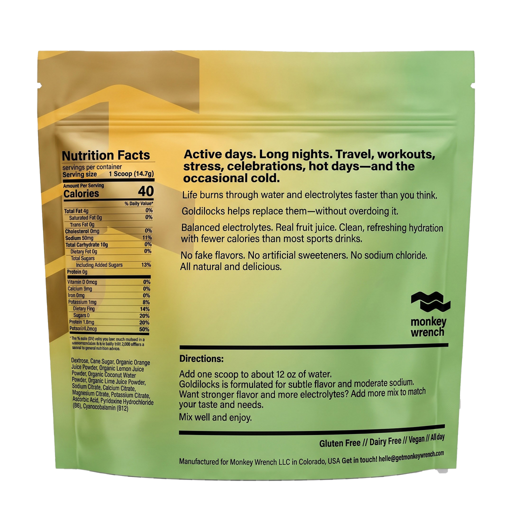 Goldilocks Subtle Citrus Hydration Drink Mix