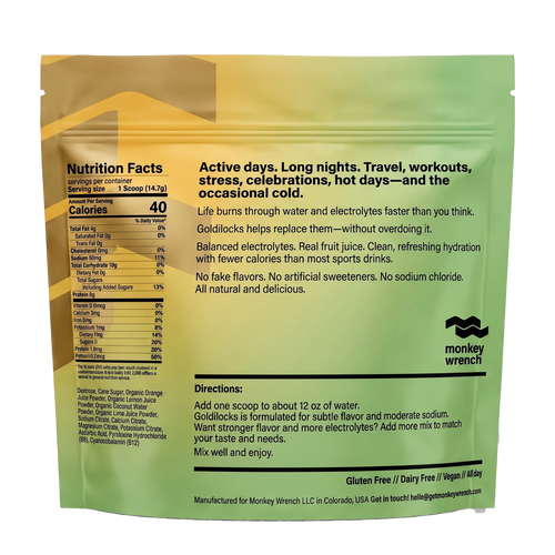 Goldilocks Subtle Citrus Hydration Drink Mix