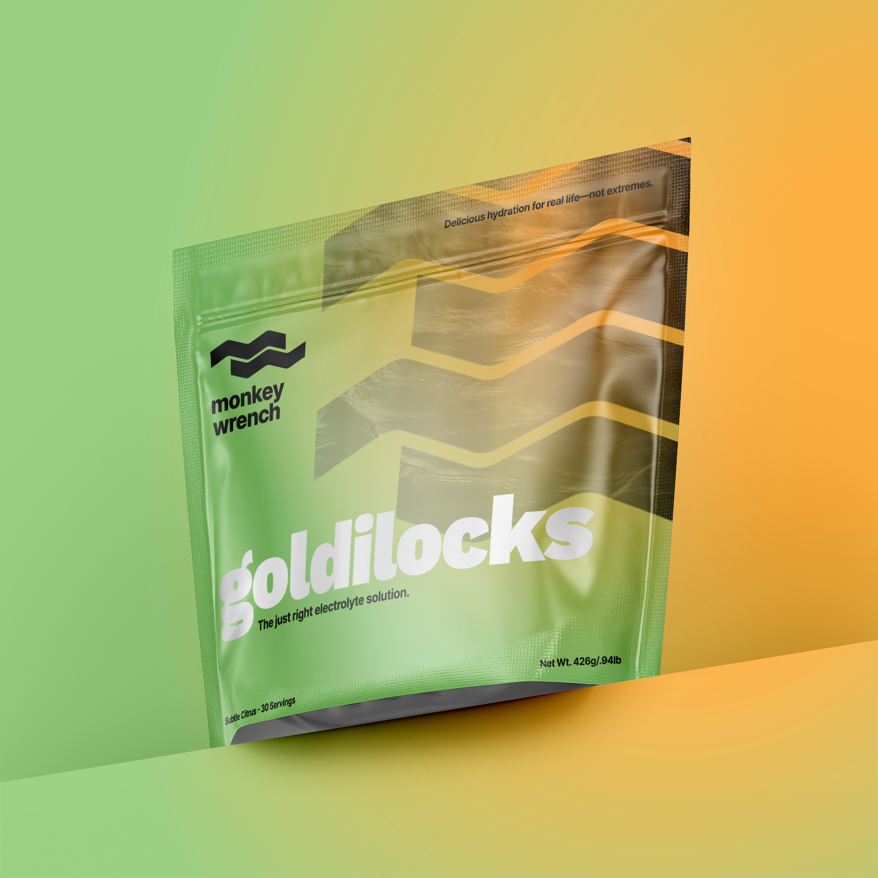 Goldilocks Subtle Citrus Hydration Drink Mix - 30 Serving Bag